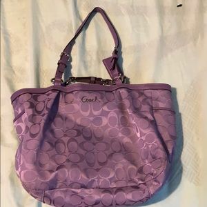 Purple Coach Purse